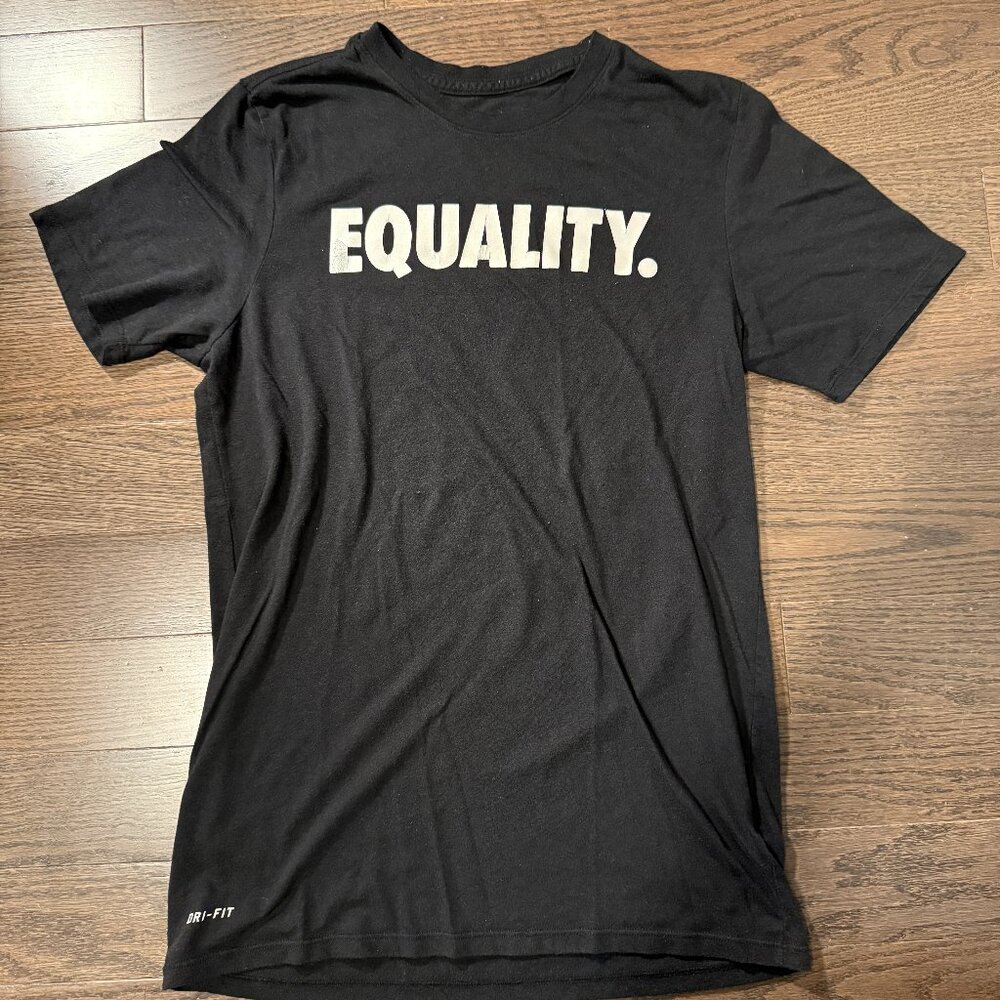 Nike Equality Shirt - Dri-fit - Size Medium - Black